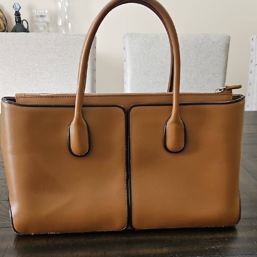 Ted Baker Tan Leather Top-Handle Tote